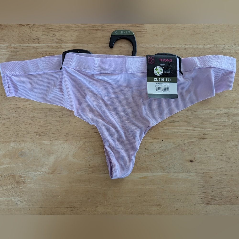 Lilac Thong Panties Nobo